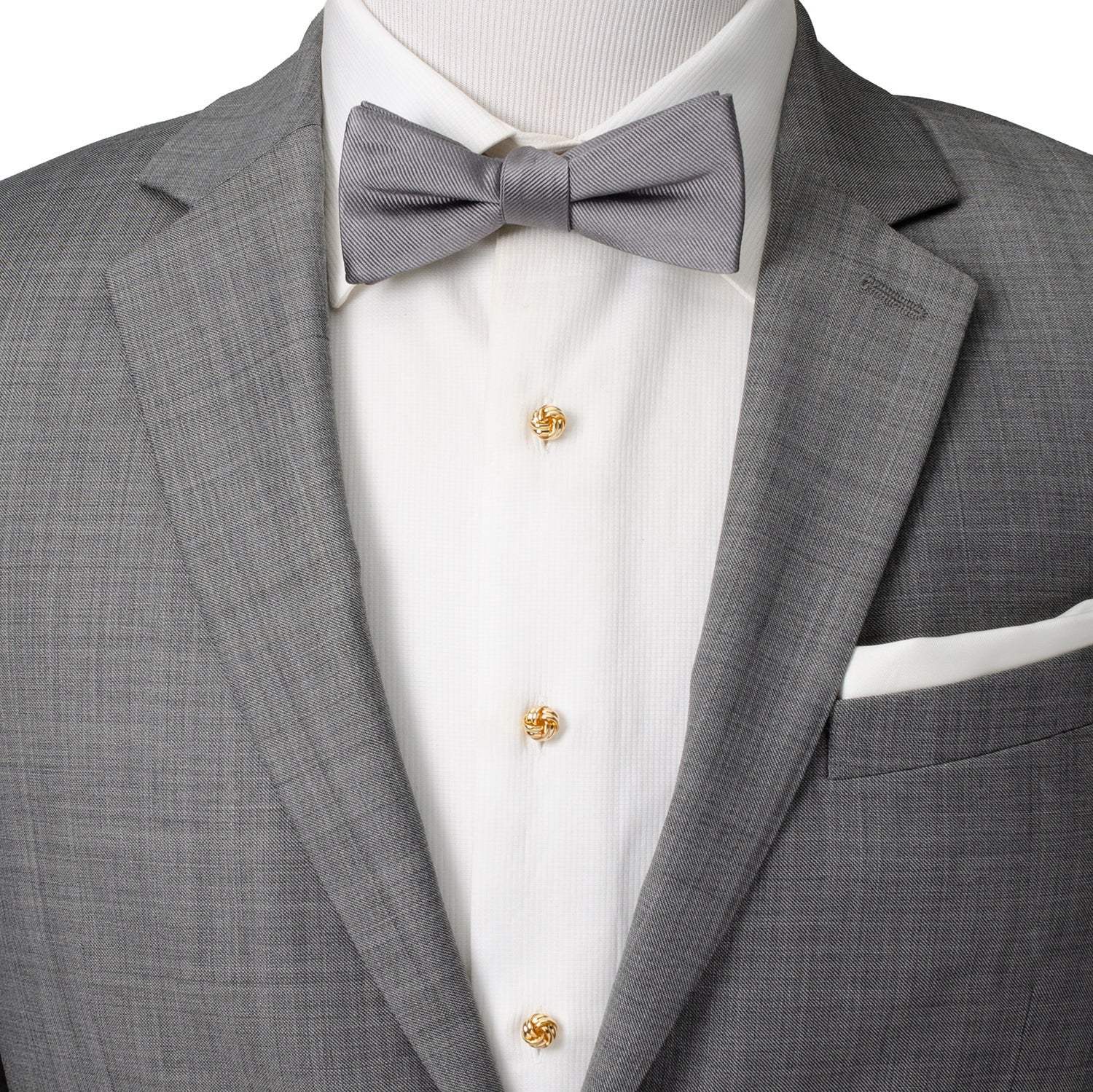 Gold Knot 5-Stud Set - Cufflinks.com - Flyclothing LLC