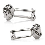 Silver Knot Cufflinks - Cufflinks.com - Flyclothing LLC