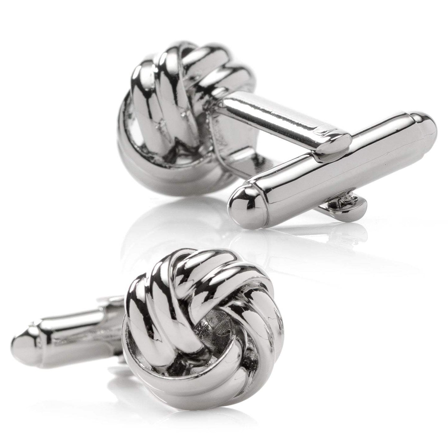 Silver Knot 5-Stud Set - Cufflinks.com - Flyclothing LLC