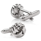 Silver Knot 5-Stud Set - Cufflinks.com - Flyclothing LLC