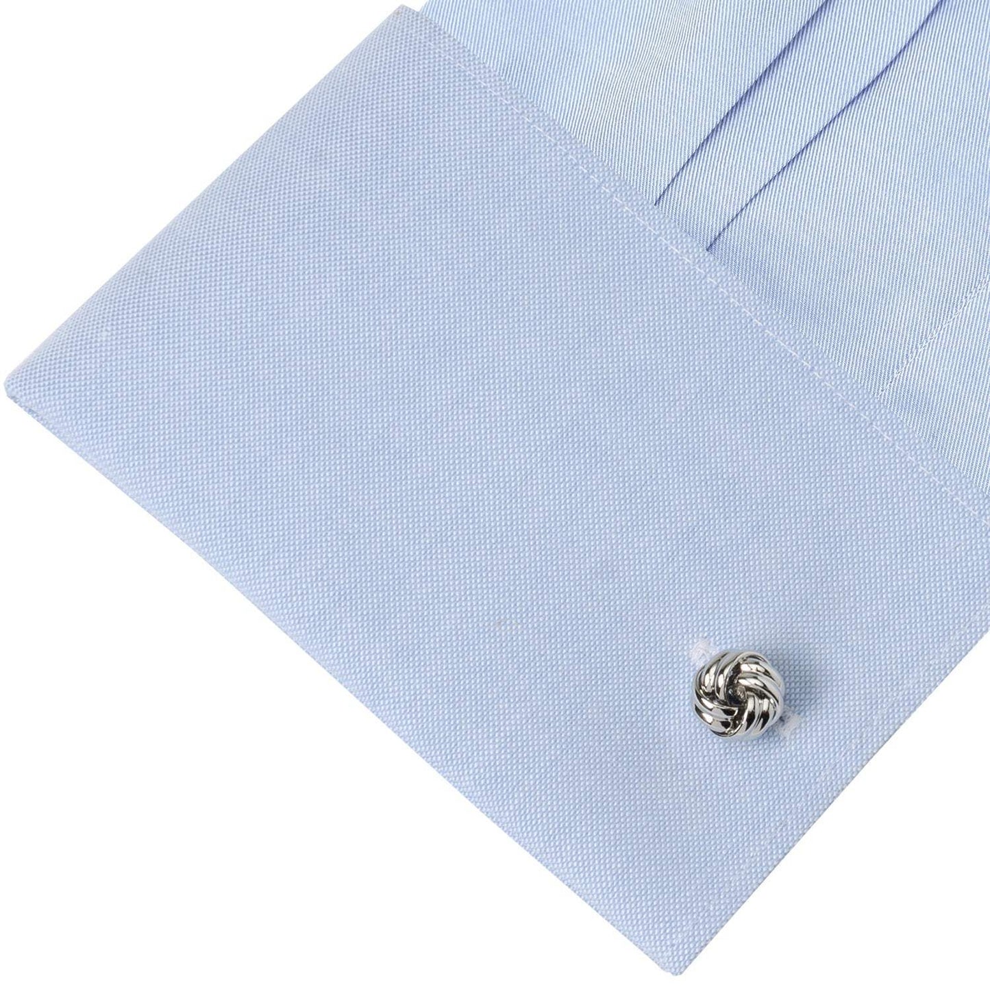 Silver Knot 5-Stud Set - Cufflinks.com - Flyclothing LLC