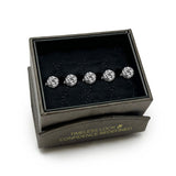 Silver Knot 5-Studs - Cufflinks.com - Flyclothing LLC