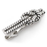 Silver Knot Rope Tie Clip - Cufflinks.com - Flyclothing LLC