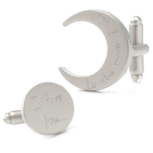 Love You to the Moon and Back Cufflinks - Cufflinks.com - Flyclothing LLC
