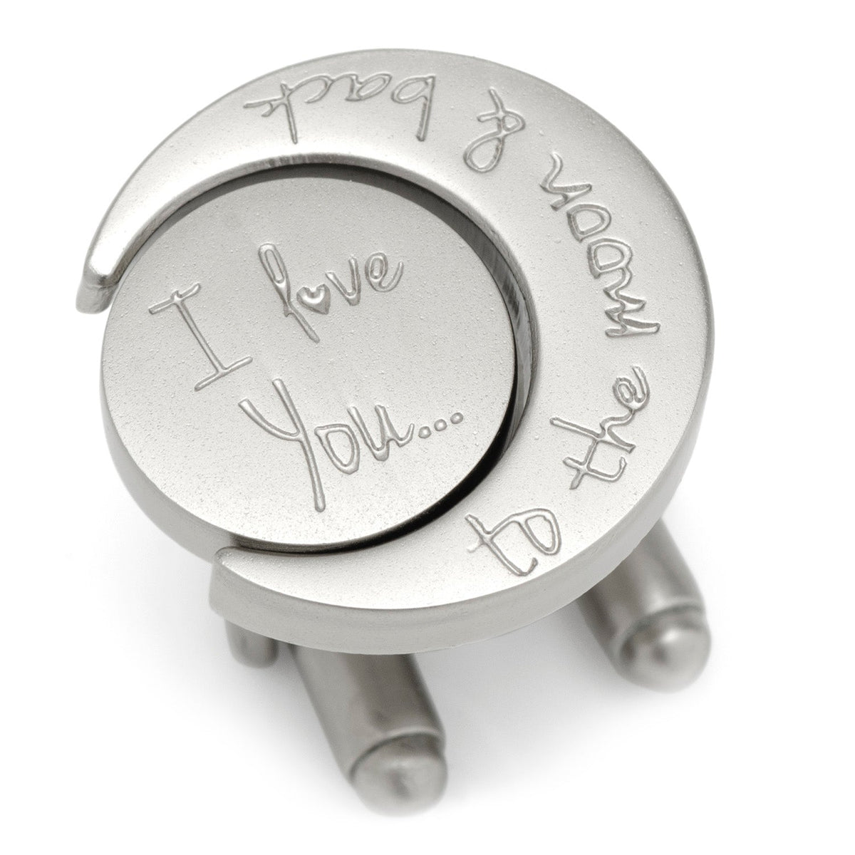 Love You to the Moon and Back Cufflinks - Cufflinks.com - Flyclothing LLC