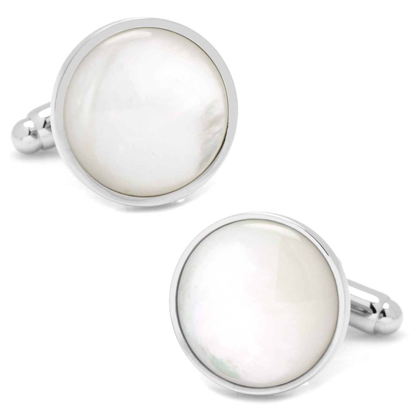 Silver and Mother of Pearl 5-Stud Set - Cufflinks.com - Flyclothing LLC