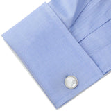 Silver and Mother of Pearl 5-Stud Set - Cufflinks.com - Flyclothing LLC