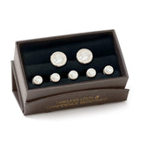 Mosaic Mother of Pearl 5-Stud Set - Cufflinks.com - Flyclothing LLC