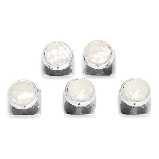 Mosaic Mother of Pearl 5-Studs - Cufflinks.com - Flyclothing LLC