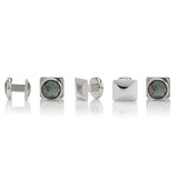 Mosaic Smoke Mother of Pearl 5-Studs - Cufflinks.com - Flyclothing LLC