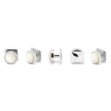 Mixed Mother of Pearl 5-Stud Set - Cufflinks.com - Flyclothing LLC