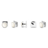 Mixed Mother of Pearl 5-Stud Set - Cufflinks.com - Flyclothing LLC
