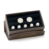 Mixed Mother of Pearl 5-Stud Set - Cufflinks.com - Flyclothing LLC