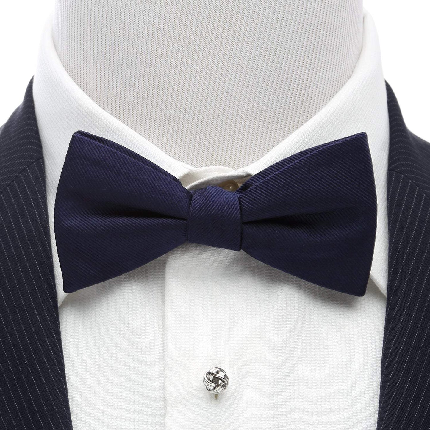 Navy Silk Bow Tie - Cufflinks.com - Flyclothing LLC