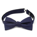 Navy Silk Bow Tie - Cufflinks.com - Flyclothing LLC