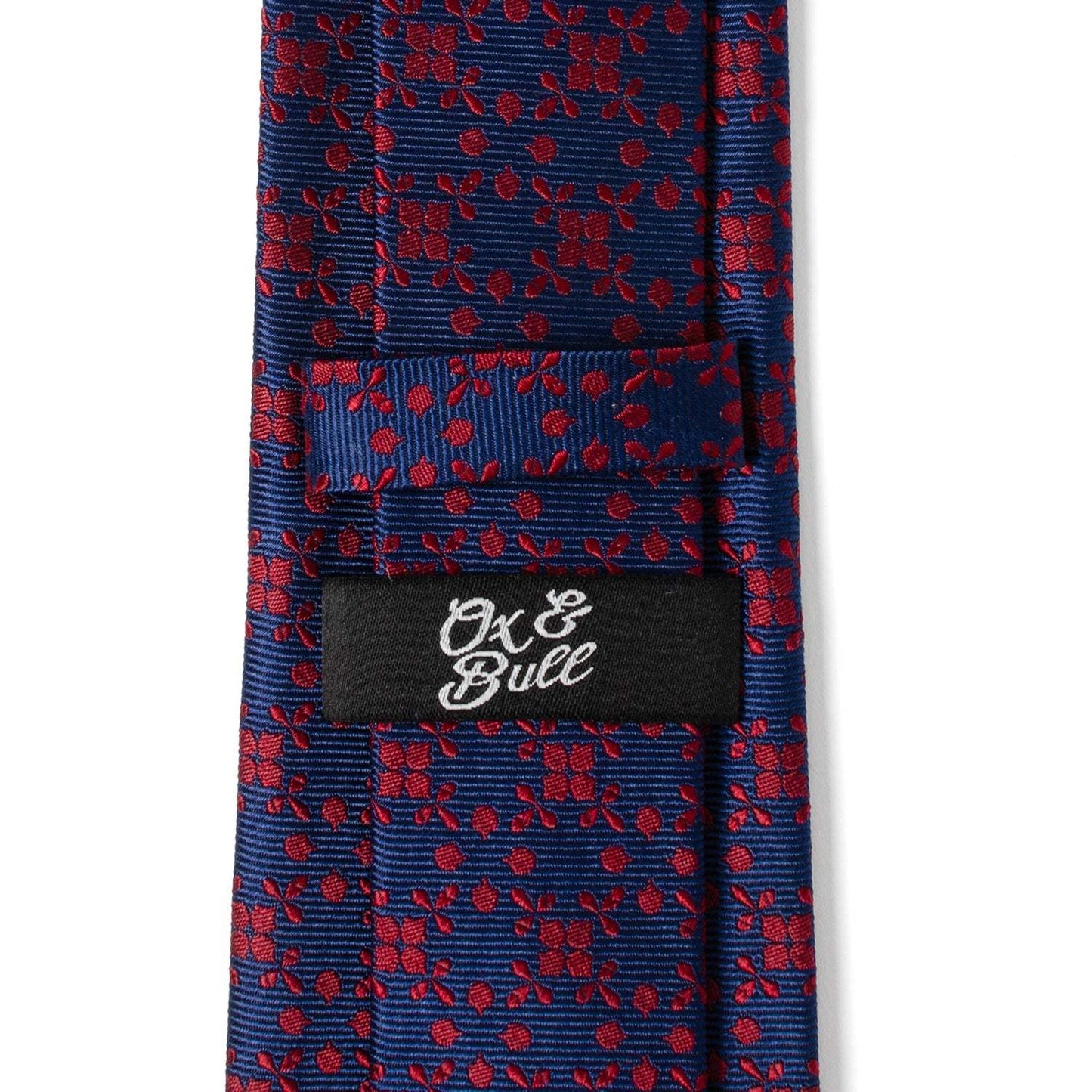 Navy/Red Patterned Men's Tie - Cufflinks.com - Flyclothing LLC