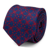 Navy/Red Patterned Men's Tie - Cufflinks.com - Flyclothing LLC
