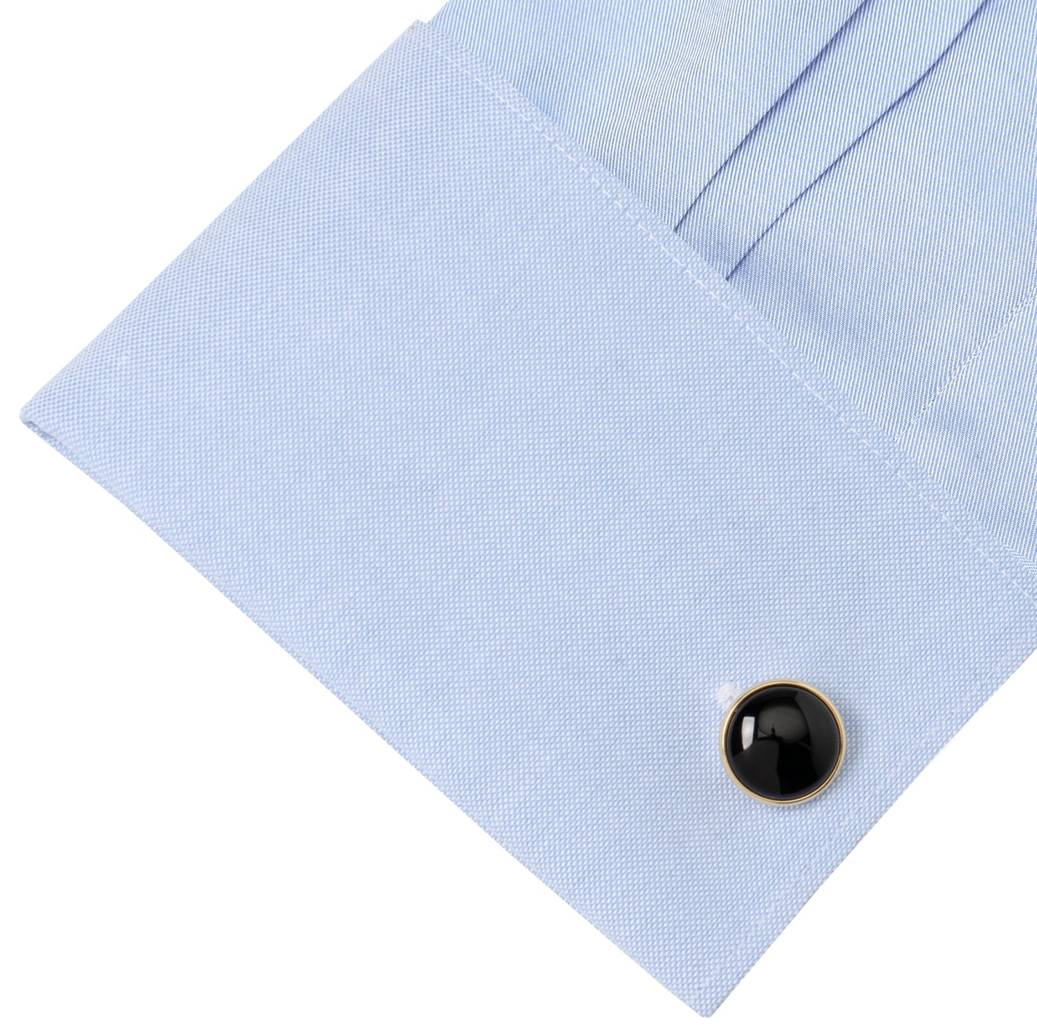 Gold and Onyx Cufflinks - Cufflinks.com - Flyclothing LLC