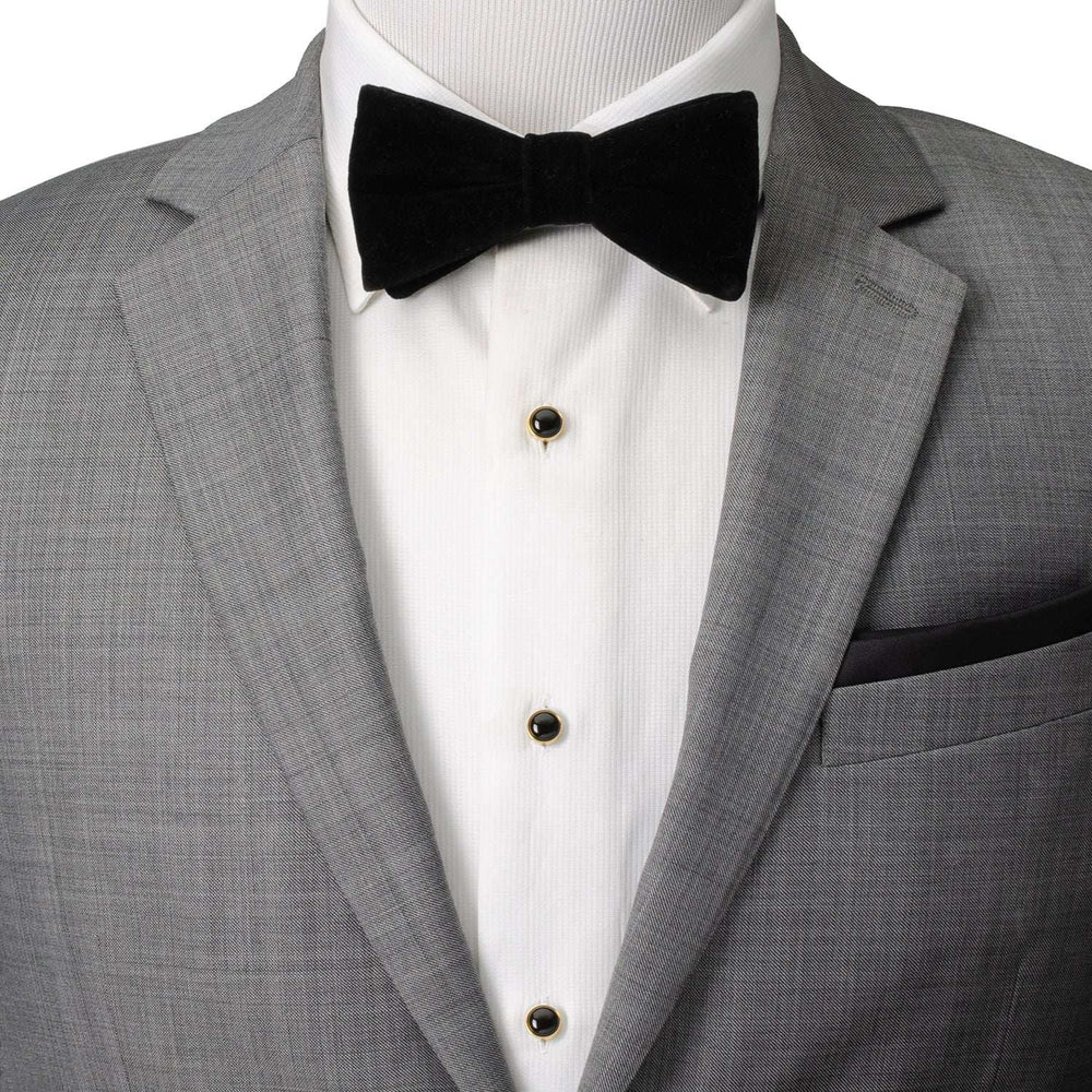 Gold and Onyx 5-Studs - Cufflinks.com - Flyclothing LLC