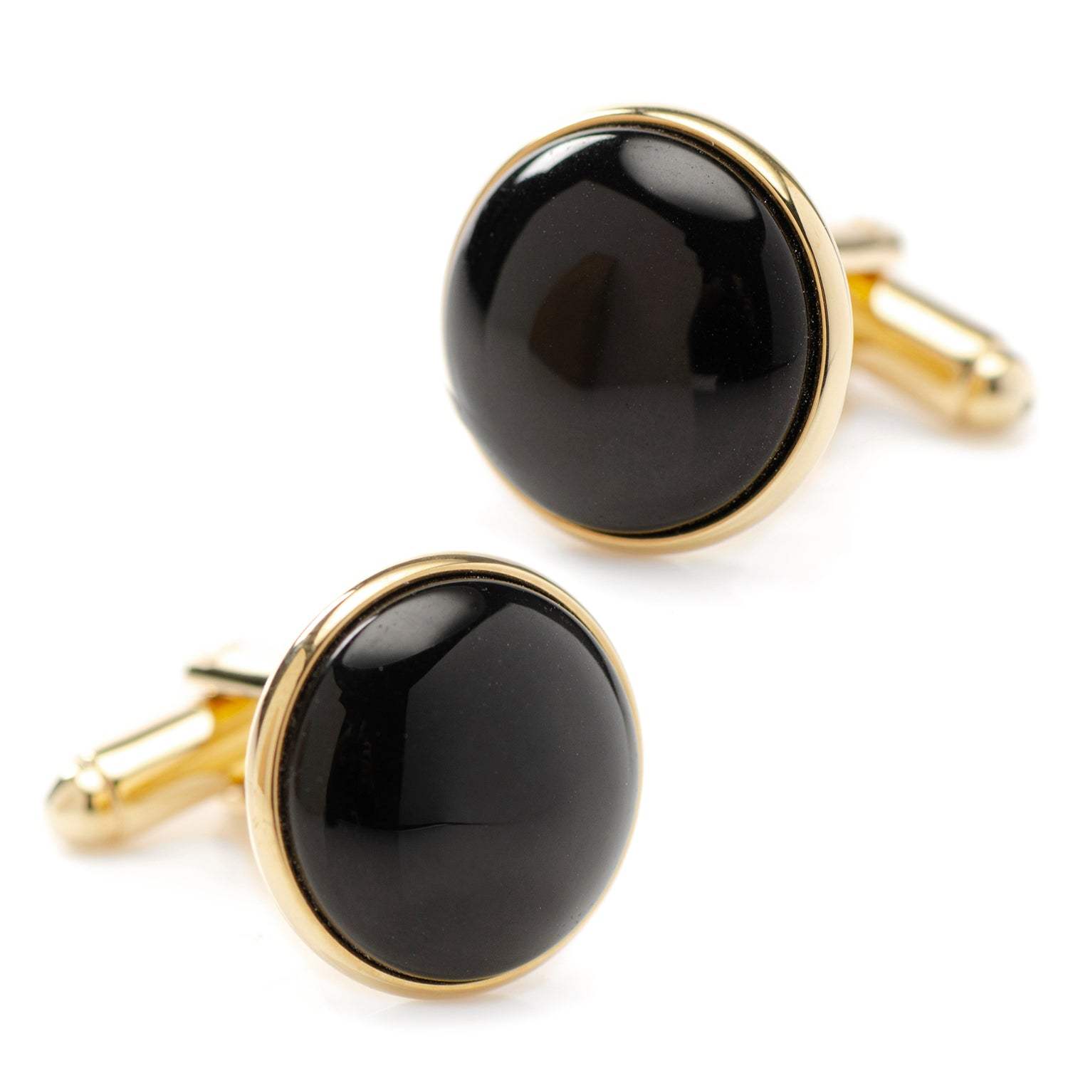 Gold and Onyx 5-Stud Set - Cufflinks.com - Flyclothing LLC