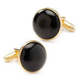 Gold and Onyx 5-Stud Set - Cufflinks.com - Flyclothing LLC