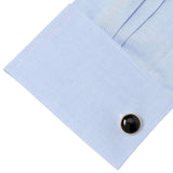 Gold and Onyx 5-Stud Set - Cufflinks.com - Flyclothing LLC