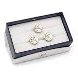 Open Edge Skeleton Watch Movement Cufflinks and Lapel Pin Gift Set - Cufflinks.com - Flyclothing LLC