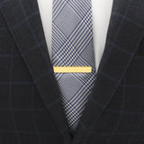 14K Gold Plated Rope Border Oval Cufflinks and Tie Bar Gift Set