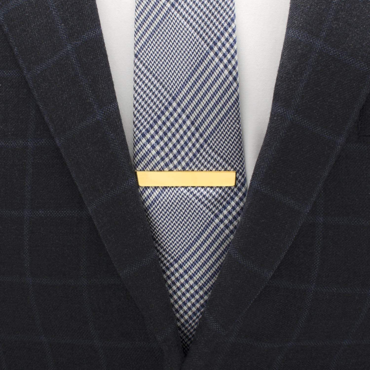 14K Gold Plated Rope Border Oval Cufflinks and Tie Bar Gift Set - Cufflinks.com - Flyclothing LLC