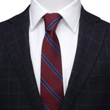 The Phillip Tie (Burgundy Stripe Men's Tie) - Cufflinks.com - Flyclothing LLC