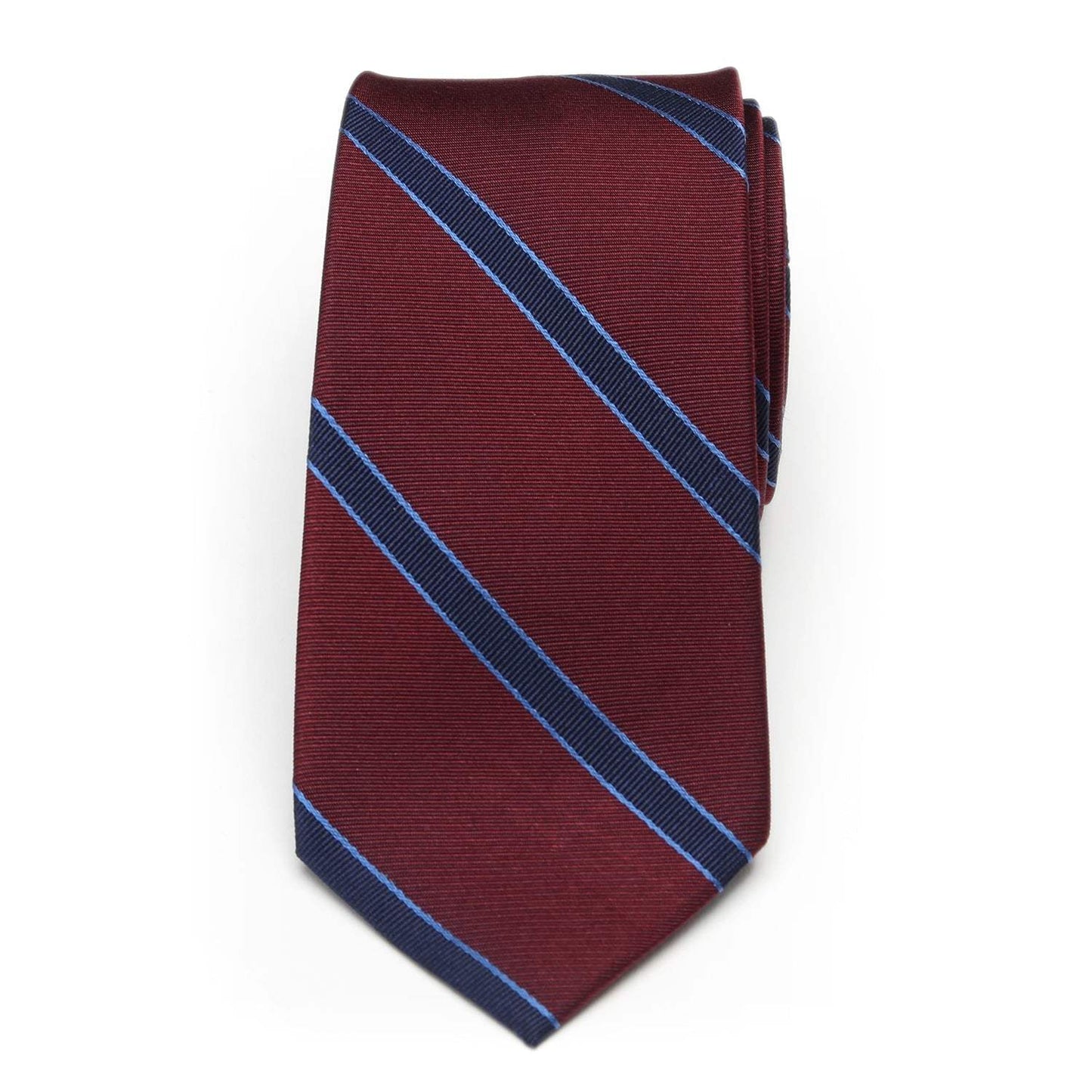 The Phillip Tie (Burgundy Stripe Men's Tie) - Cufflinks.com - Flyclothing LLC