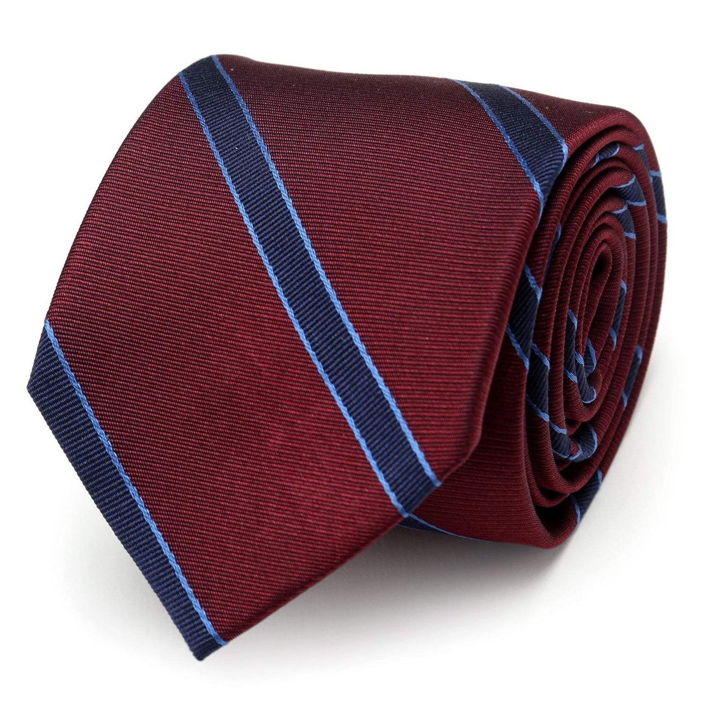 The Phillip Tie (Burgundy Stripe Men's Tie) - Cufflinks.com - Flyclothing LLC