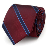 The Phillip Tie (Burgundy Stripe Men's Tie) - Cufflinks.com - Flyclothing LLC