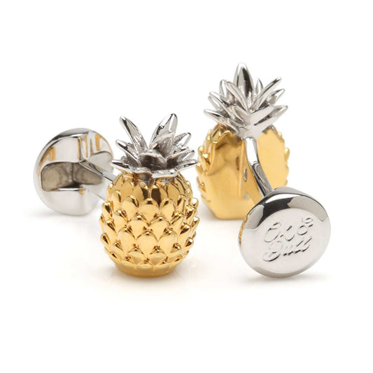 Pineapple 3D Cufflinks - Cufflinks.com - Flyclothing LLC