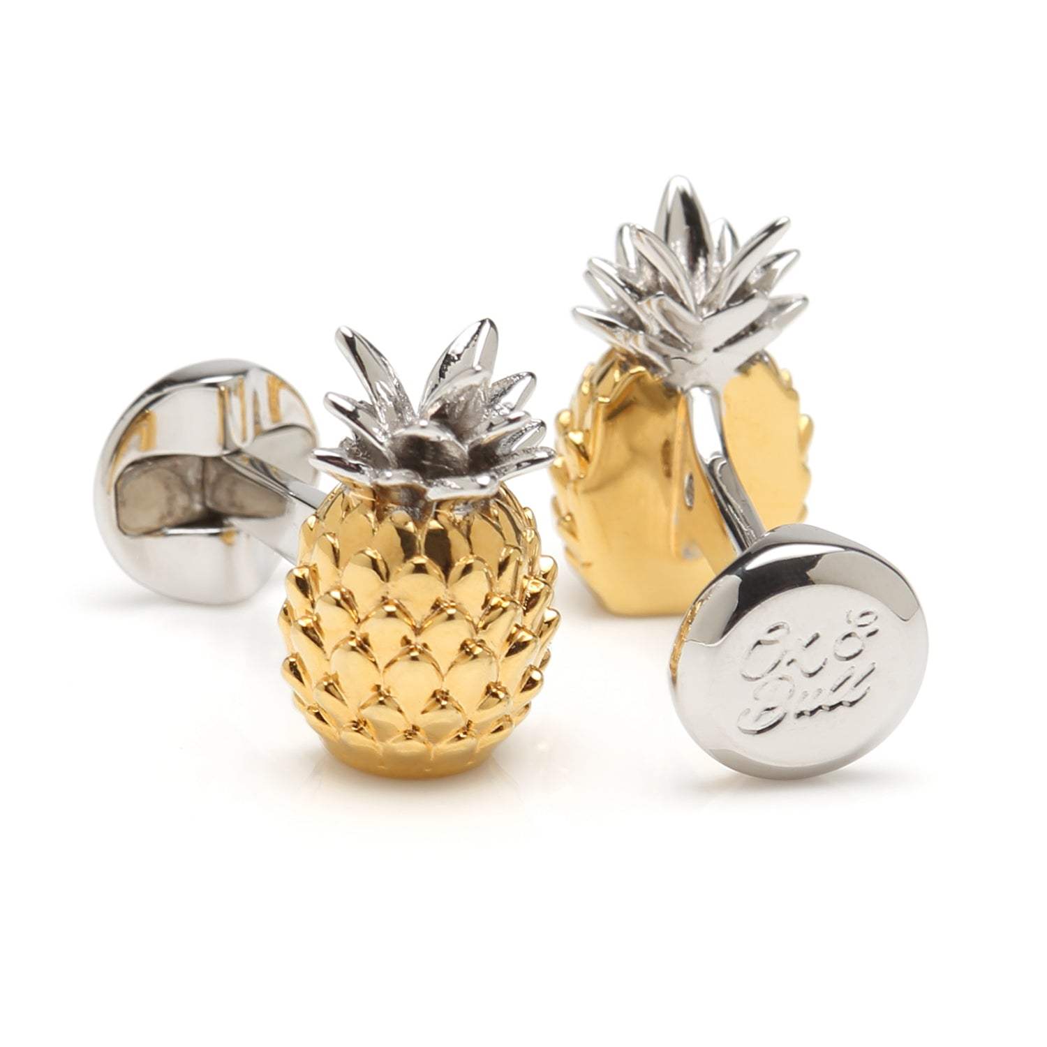 Pineapple 3D Cufflinks - Cufflinks.com - Flyclothing LLC
