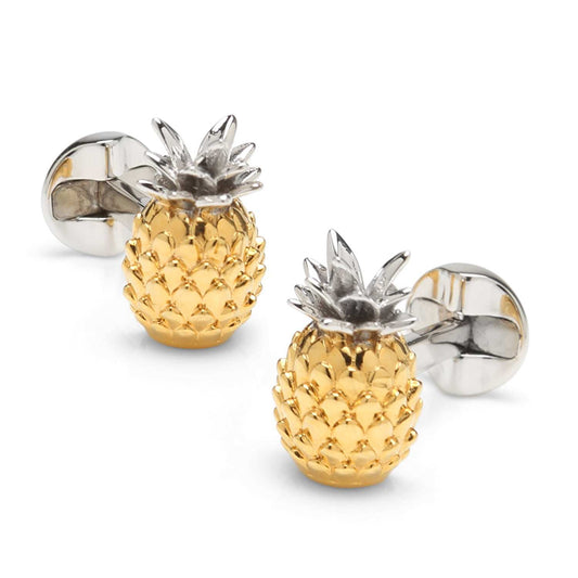 Pineapple 3D Cufflinks - Cufflinks.com - Flyclothing LLC