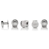 Stainless Steel Tartan Plaid 5-Studs - Cufflinks.com - Flyclothing LLC