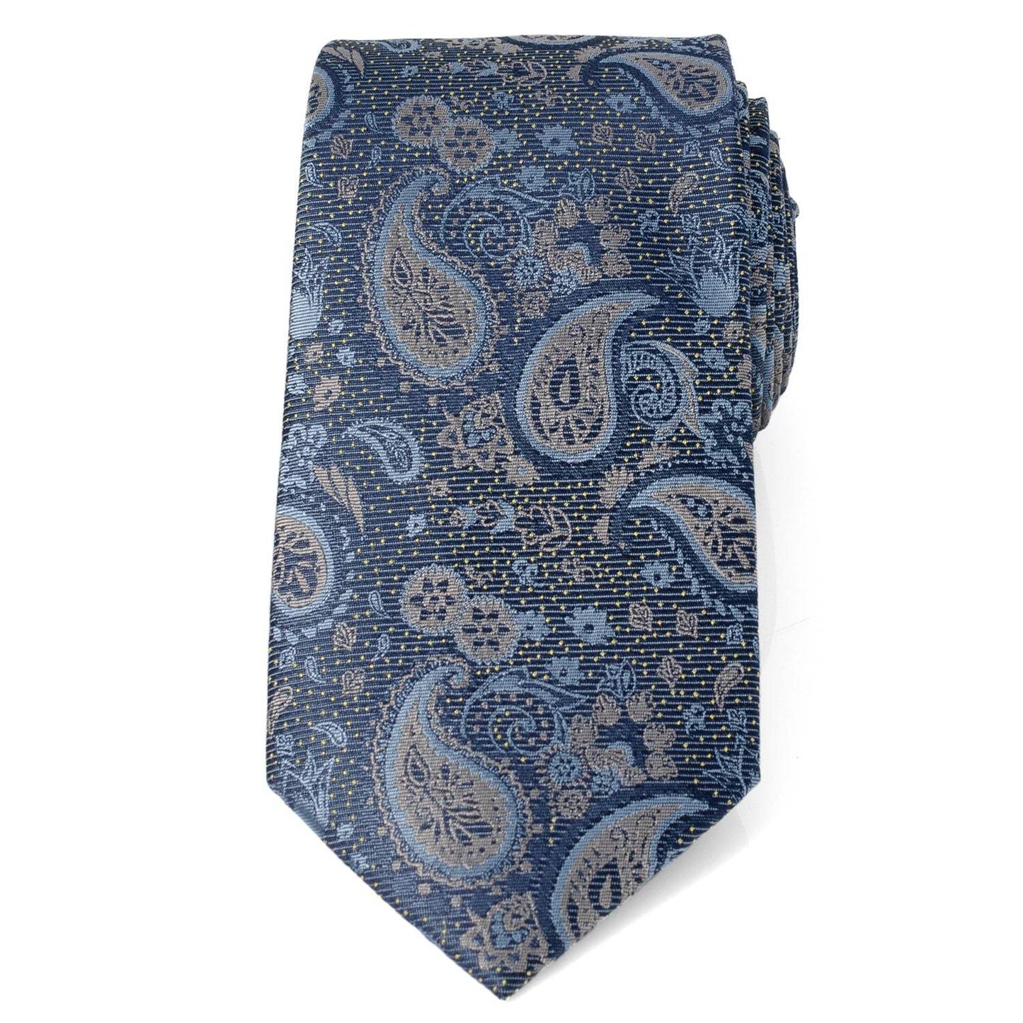 Blue & Gray Paisley Men's Tie - Cufflinks.com - Flyclothing LLC
