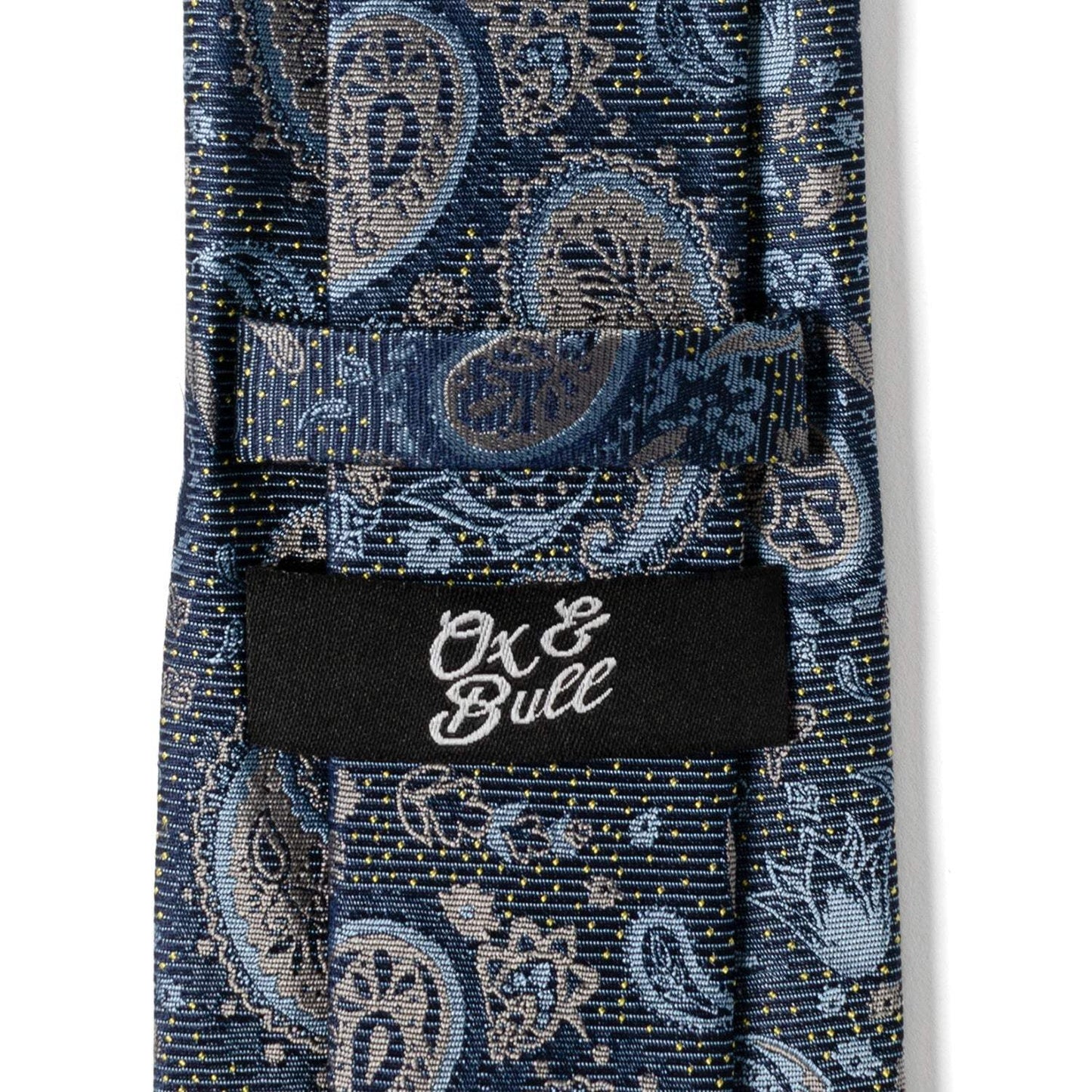 Blue & Gray Paisley Men's Tie - Cufflinks.com - Flyclothing LLC