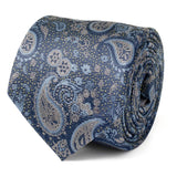 Blue & Gray Paisley Men's Tie - Cufflinks.com - Flyclothing LLC