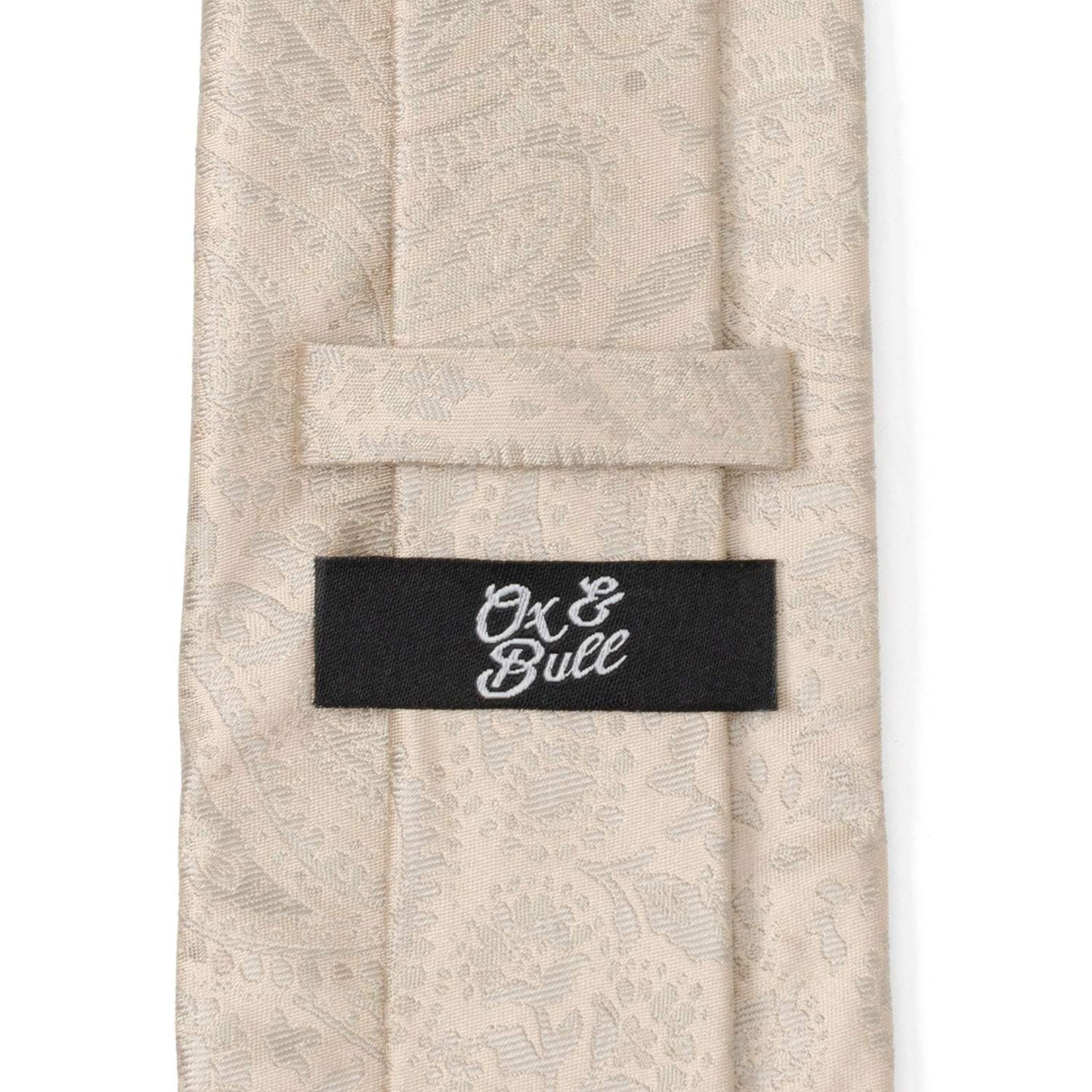 Champagne Paisley Men's Tie - Cufflinks.com - Flyclothing LLC