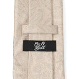 Champagne Paisley Men's Tie - Cufflinks.com - Flyclothing LLC