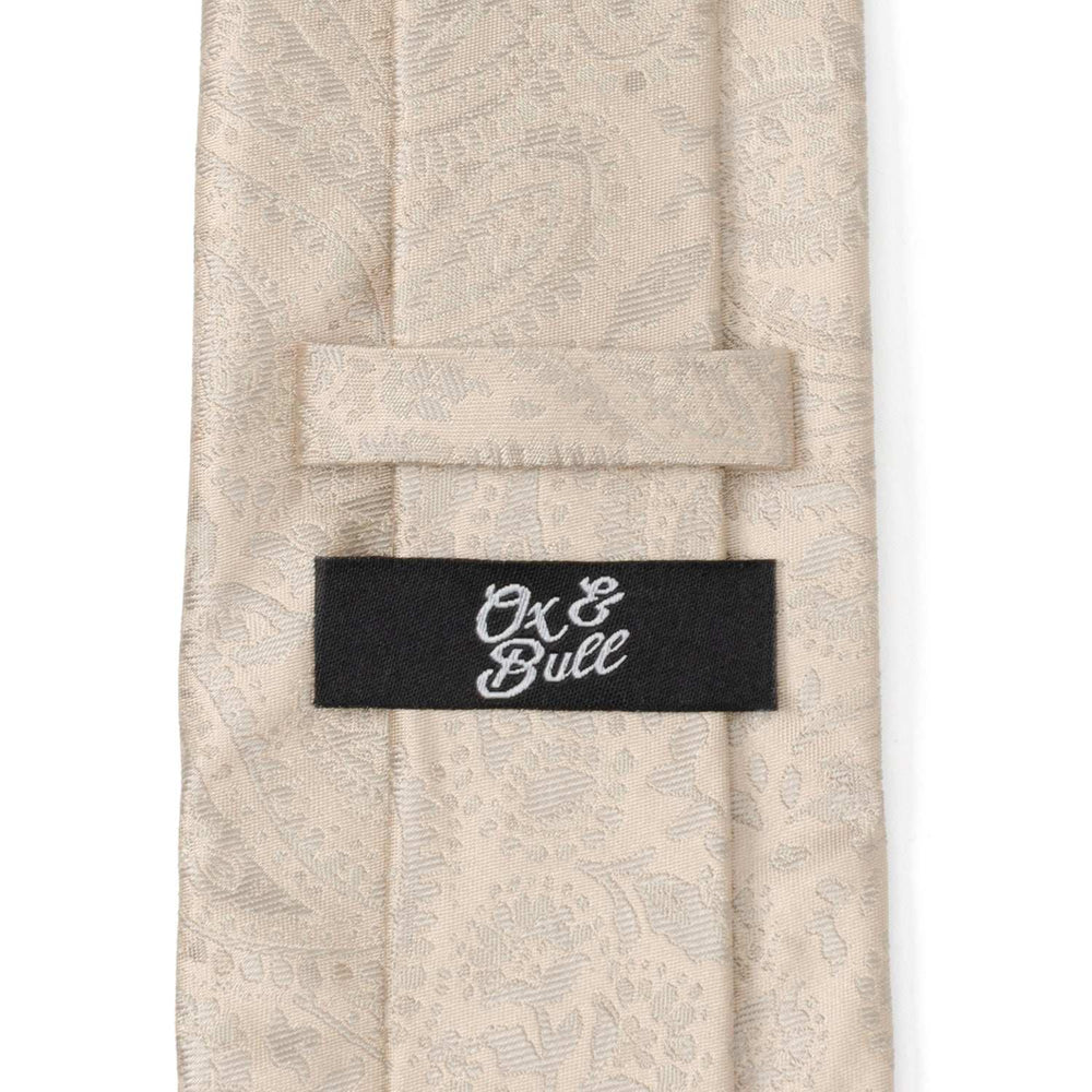 Champagne Paisley Men's Tie - Cufflinks.com - Flyclothing LLC