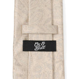 Champagne Paisley Men's Tie - Cufflinks.com - Flyclothing LLC