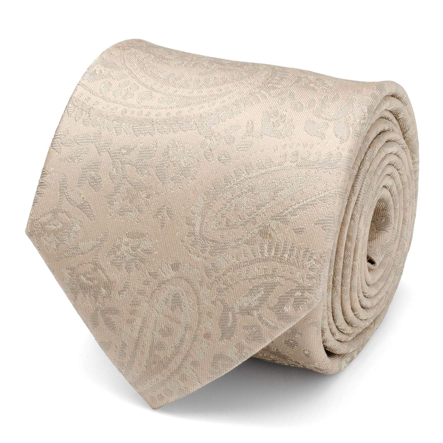 Champagne Paisley Men's Tie - Cufflinks.com - Flyclothing LLC