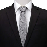 Gray Paisley Men's Tie - Cufflinks.com - Flyclothing LLC