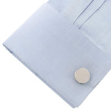 Stainless Steel Engravable Pave Edge Cufflinks - Cufflinks.com - Flyclothing LLC