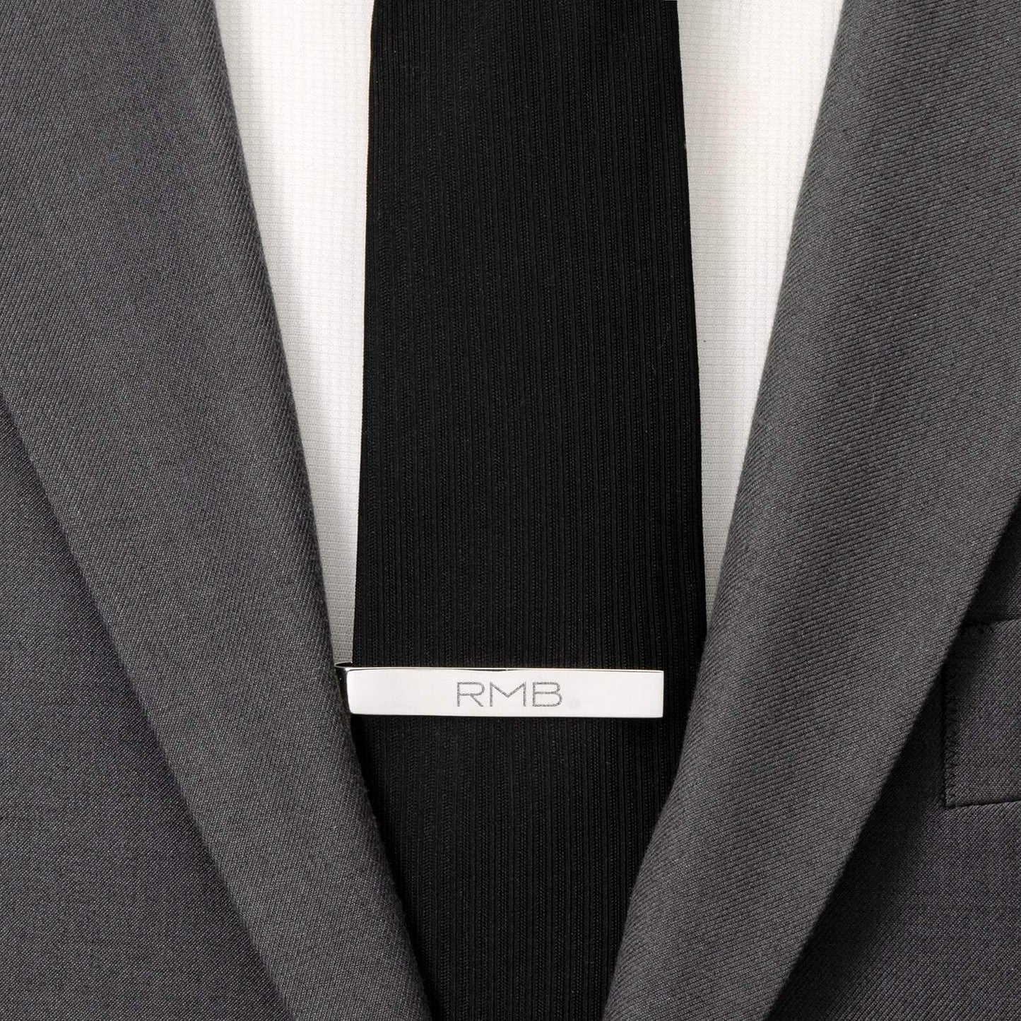 Engravable Rope Border Round Cufflinks and Tie Bar Gift Set - Cufflinks.com - Flyclothing LLC