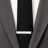 Engravable Rope Border Round Cufflinks and Tie Bar Gift Set - Cufflinks.com - Flyclothing LLC