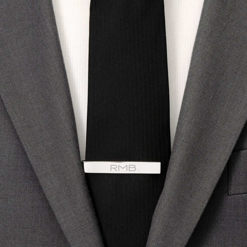 Engravable Rope Border Round Cufflinks and Tie Bar Gift Set - Cufflinks.com - Flyclothing LLC